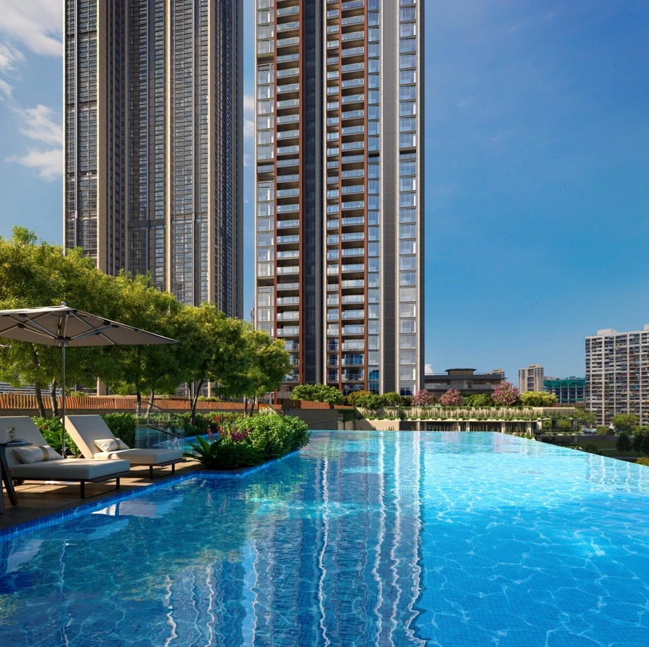 pool on a building